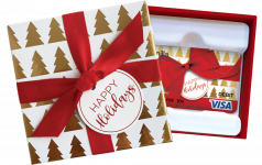 Gold Tree Bow Gift Card + Gift Box