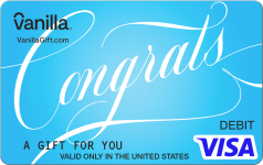 Congrats Blue Visa Gift Card