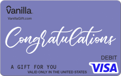 Congrats Lilac Visa Gift Card