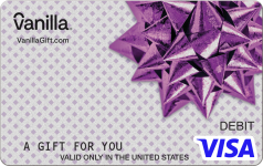 Purple Bow Visa Gift Card