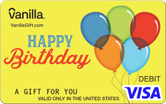 Balloon Bunch Visa Gift Card