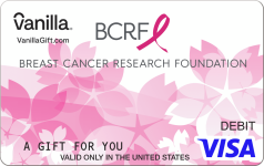 Breast Cancer Relief Flowers Visa Gift Card