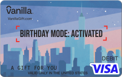 Birthday Mode Visa Gift Card