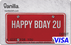 Birthday Plate Visa Gift Card