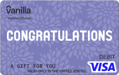 Congrats Flowers Visa Gift Card