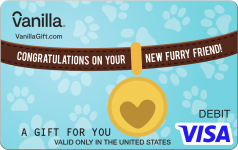 Dog Collar Visa Gift Card