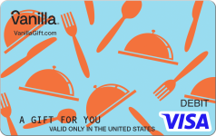 Orange Cutlery Visa Gift Card