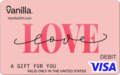 Love Script Visa Gift Card