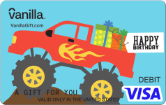 Monster Truck Visa Gift Card