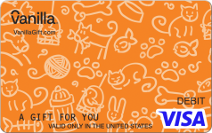 Pet Icons Visa Gift Card