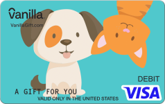 Pets Whimsy Visa Gift Card