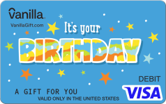 Stars Blue Visa Gift Card