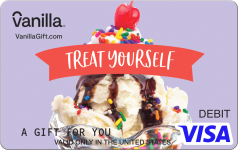 Icecream Sundae Visa Gift Card