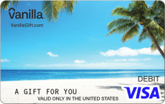 Tropical Beach Visa Gift Card