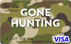 Gone Hunting Camouflage Gift Card