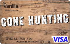 Gone Hunting Wood Gift Card