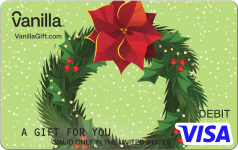 Festive Wreath Visa Gift Card