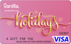 Happy Holidays Pink eGift Card