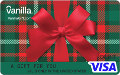 Merry Plaid Bow Gift Card
