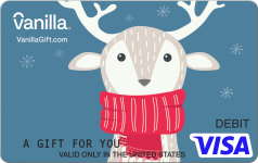 Scarf Reindeer Visa Gift Card
