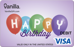 Birthday Balloons Gift Card