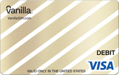 Gold Diagonal Gift Card | Vanilla® Visa®