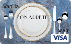 Place Setting Visa Gift Card | Travel & Food Gift Cards