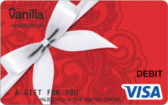 Red Swirls Visa Gift Card