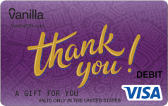 Thanks Violet Visa Gift Card