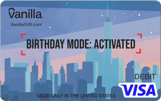 Birthday Mode Gift Card | Birthday Gift Cards | Vanilla Visa