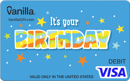 Stars Blue Gift Card | Visa Birthday Gift Card | Vanilla Visa