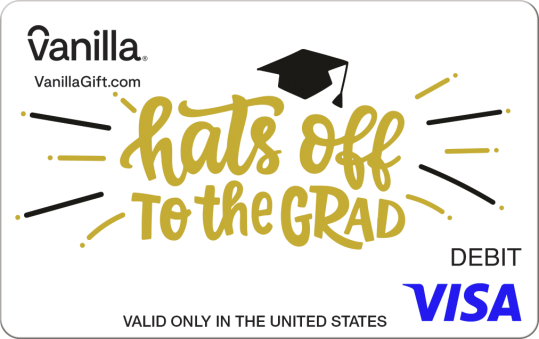 Hats Off Graduate Gift Card | Vanilla Visa Hats Off Graduate Gift Card | Vanilla Visa