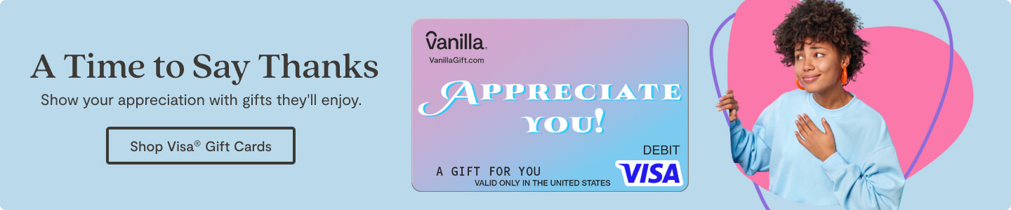 Hero Banner 1 - Vanilla Visa Appreciation Gift Cards