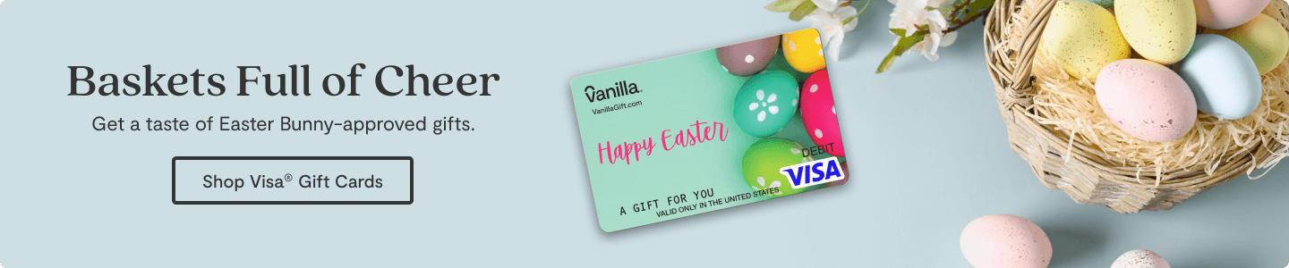 Hero Banner 1 - Vanilla Visa Easter Gift Cards
