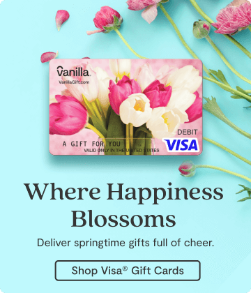 Hero Banner 1 - Image of Vanilla Visa Springtime Gift Card