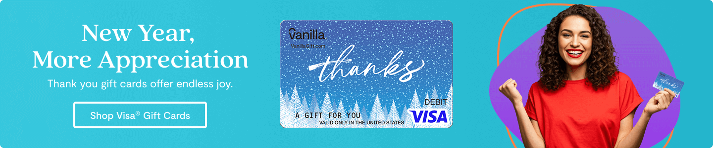 Hero Banner 1 - Vanilla Visa Thank You Gift Cards