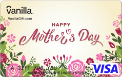 Featured Card 12 - Botanical Mother's Day Vanilla Visa Gift Card