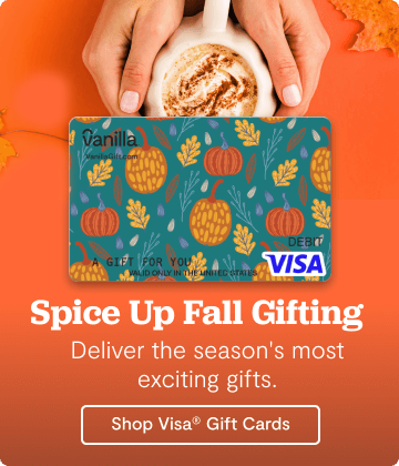 Hero Banner 1 -  Vanilla Visa Fall Gift Cards