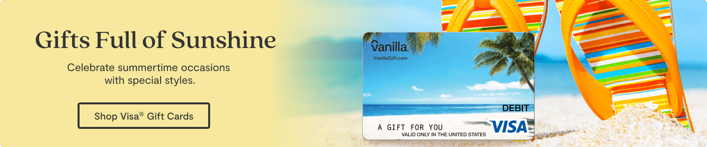 Hero Banner 1 - Vanilla Visa Summer Gift Cards