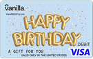 Secondary Hero Card 1  - Puffy Balloons Vanilla Visa Gift Card