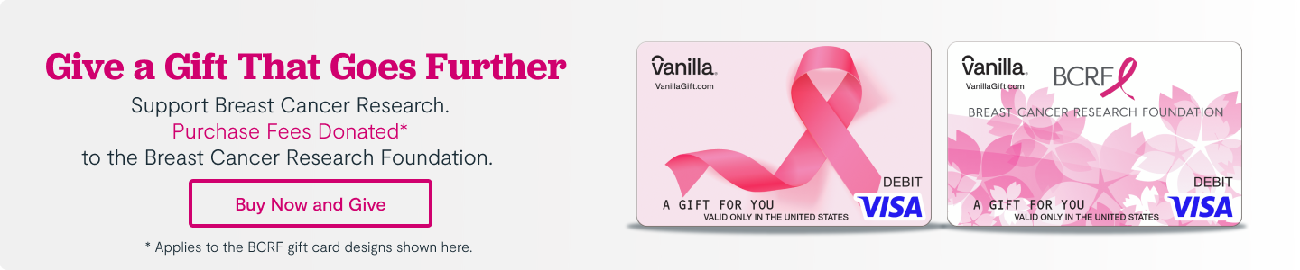 Hero Banner 1 -  Vanilla Visa Breast Cancer Awareness Gift Cards