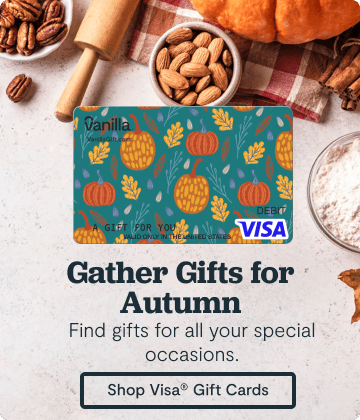 Hero Banner 1 - Vanilla Gift Fall Gift Cards