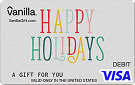 Secondary Hero Card 2 - Happy Dots Holidays Vanilla Visa Gift Card