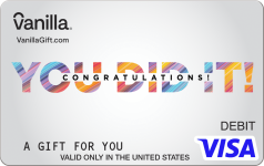 Featured Card 2 - You Did It Vanilla Visa Gift Card