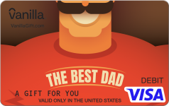 Featured Card 5 - The Best Dad Vanilla Visa Gift Card