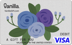 Purple Bouquet Vanilla Visa Gift Card