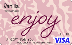 Featured Card 2 - Enjoy Script Vanilla Visa Gift Card