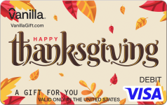 Featured Card 5 - Happy Thanksgiving Vanilla Visa Gift Card