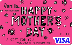 Mother's Day Pop Vanilla Visa Gift Card