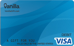 Blue Streamline Vanilla Visa Gift Card